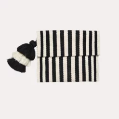 Pais Textil Ande Striped Tassel Clutch