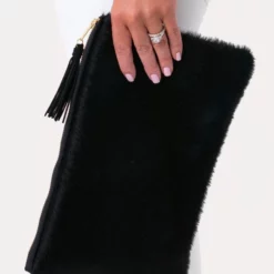 Parker And Hyde The Annie Clutch Jet Black