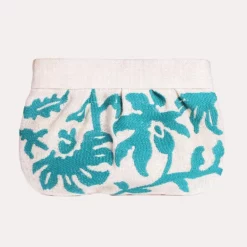 Christina Greene Embroidered Vine Clutch
