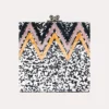 Like Dreams Silver Glitter Clutch