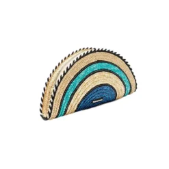 Rebecca Minkoff Straw Taco Clutch -Parker And Hyde shop hs18nwsc76 bluemultialt1