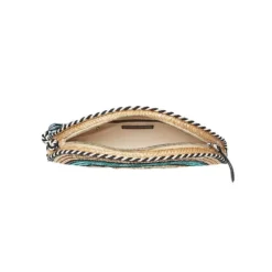 Rebecca Minkoff Straw Taco Clutch -Parker And Hyde shop hs18nwsc76 bluemultialt2