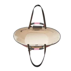 Rebecca Minkoff Straw Tote -Parker And Hyde shop hs18nwst28 pinkmultialt2