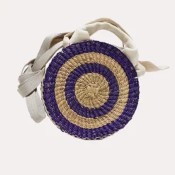 Muun Rosa Motif Round Bag