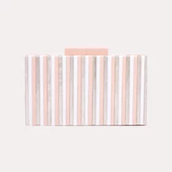 Like Dreams Pink Stripe Clutc