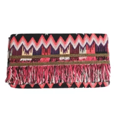 Roberta Roller Rabbit Norte Beaded Fringe Clutch